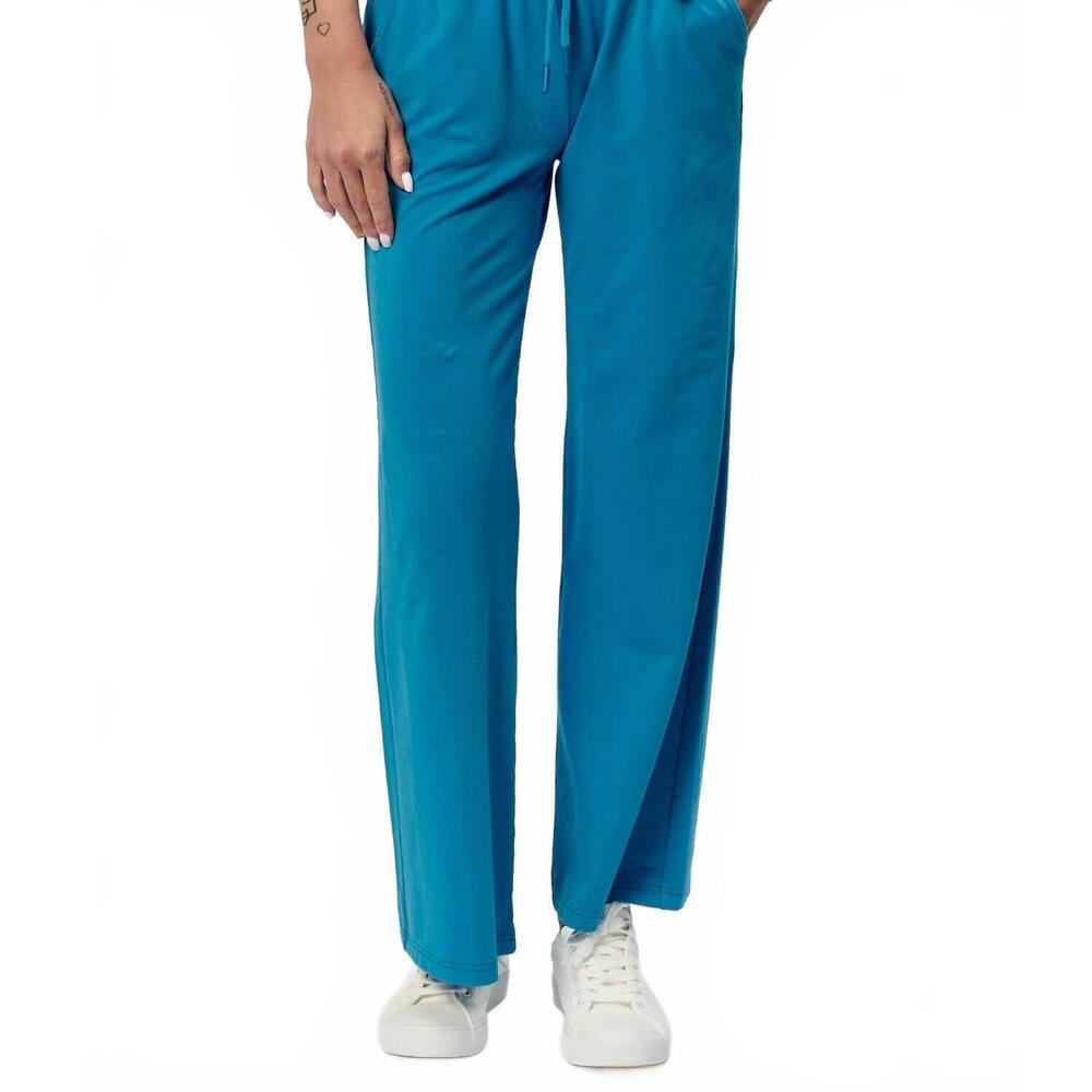 NEW ANOTHER LOVE quincy elastic waist wide leg pant in malibu blue